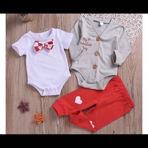 3 piece 6 month valentine outfit